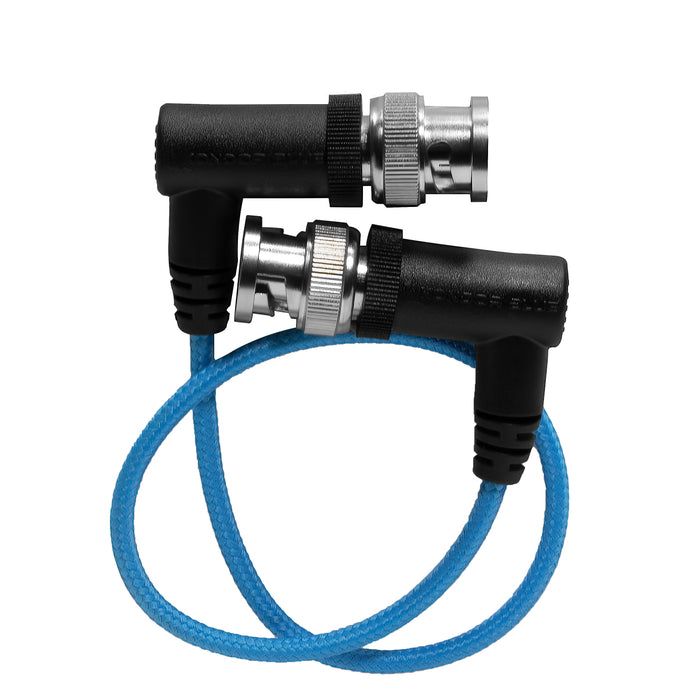 Kondor Blue Ultra Thin 3G SDI Video Right Angle BNC Cable, 12" - Kondor Blue