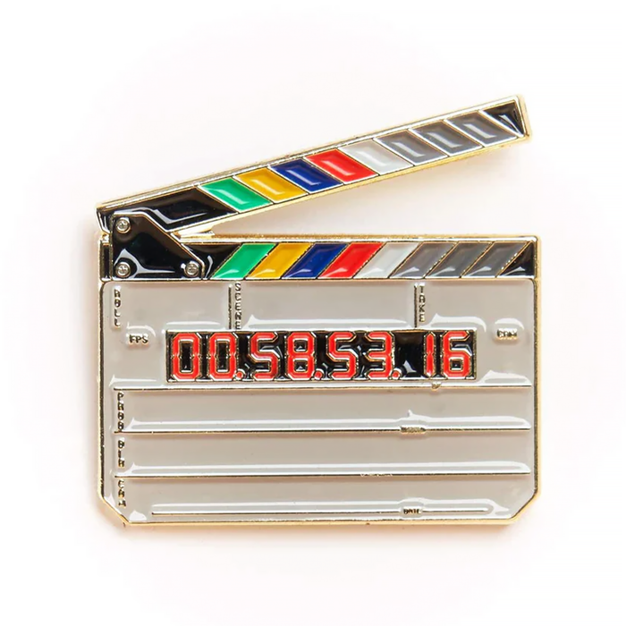 Clapperboard Pin Gold
