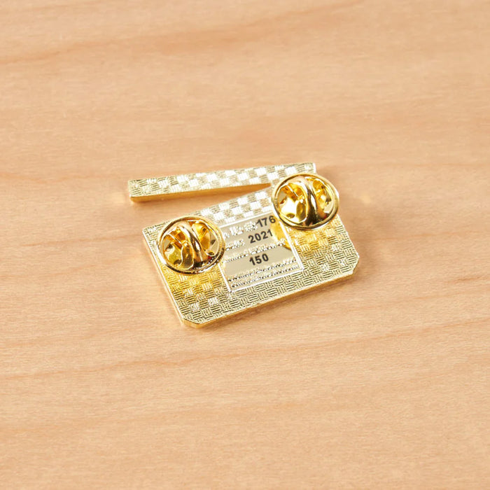 Clapperboard Pin Gold