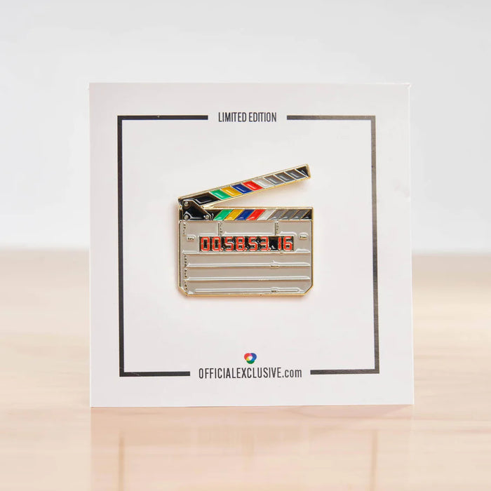 Clapperboard Pin Gold