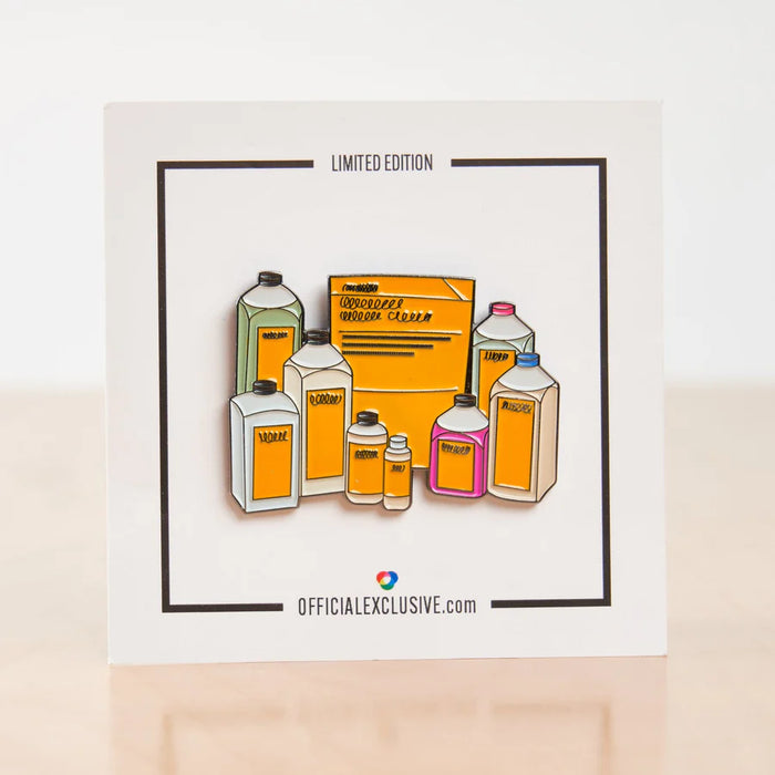 Darkroom Chemical Film Developer Storage Bottles Pin