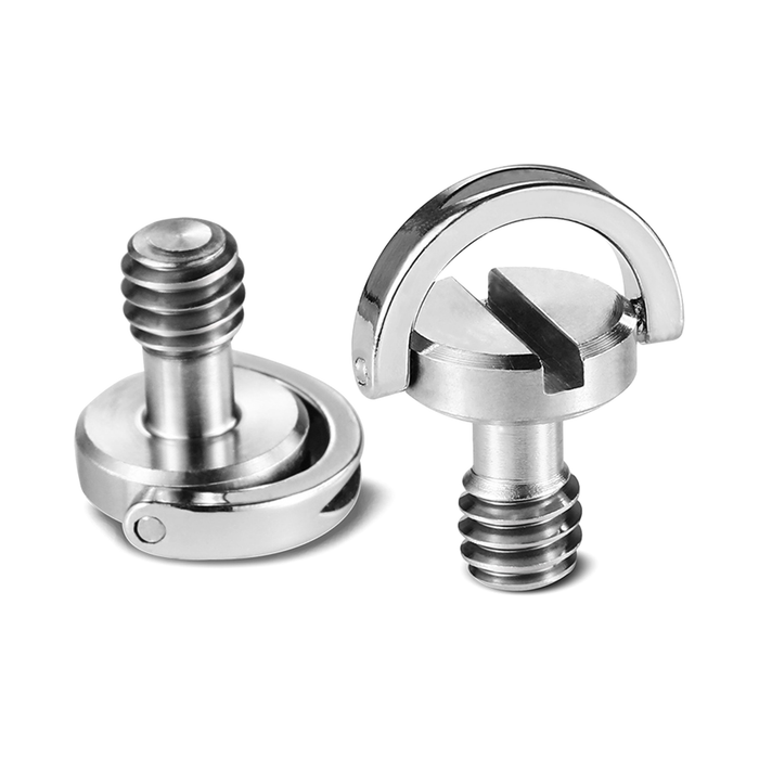 SmallRig Quick Release Camera Fixing Screw 1/4" with D-Ring 838 2-Pack