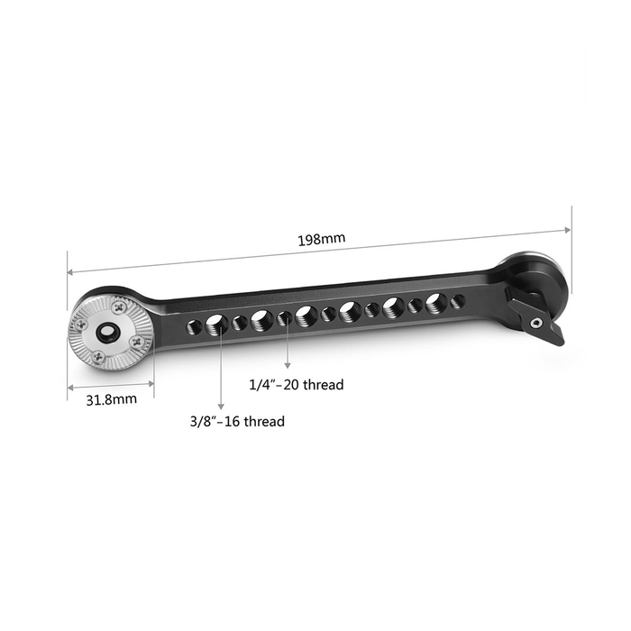 SmallRig Extension Arm with 2 Arri-Style Rosettes 1807B