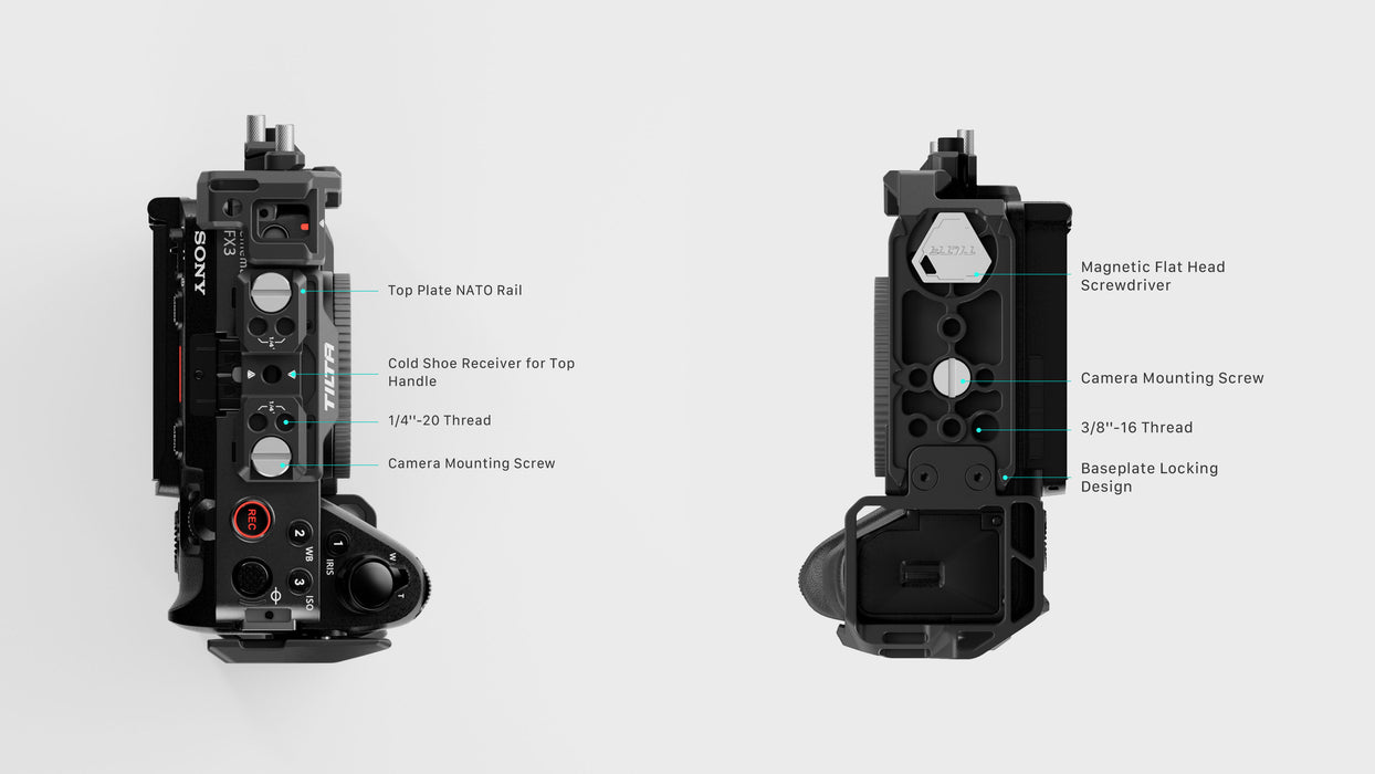 Tilta Full Camera Cage for Sony FX3/FX30 V2 - Black