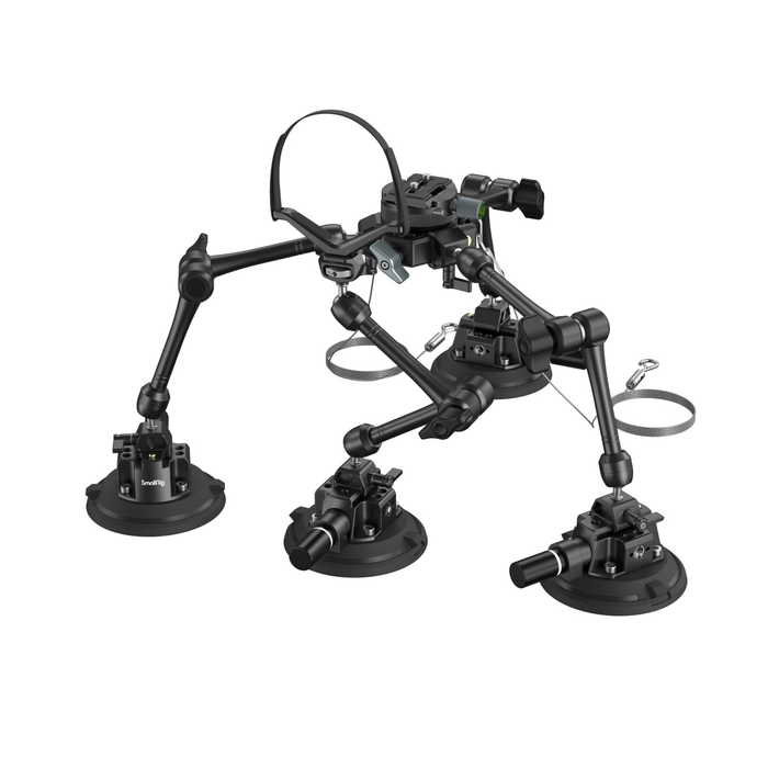 SmallRig SC-15K All-in-One 4-Arm Suction Cup Camera Mount Kit for Vehicle Shooting 3565