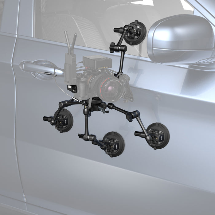 SmallRig SC-15K All-in-One 4-Arm Suction Cup Camera Mount Kit for Vehicle Shooting 3565