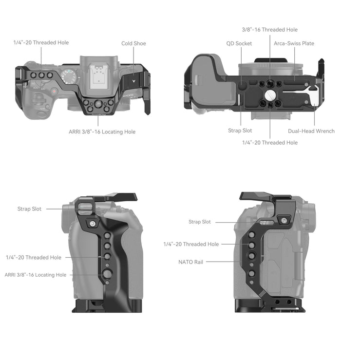 SmallRig Camera Cage for Canon EOS R8 4212