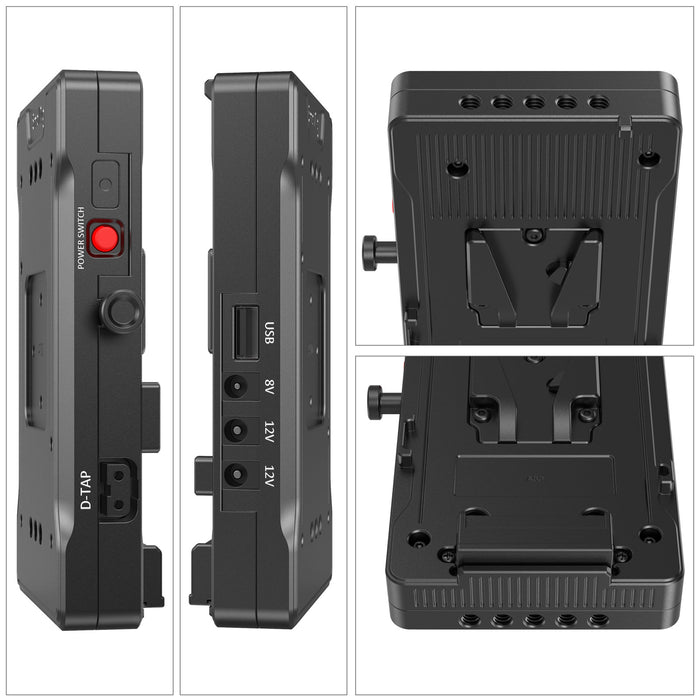 SmallRig V-Mount Battery Adapter Plate with 15mm LWS Rod Clamp & Adjustable Arm 3204