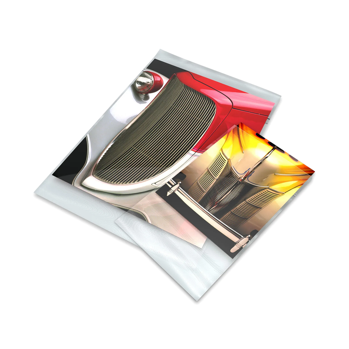Print File BOPP811 Polypropylene Crystal Clear Storage Bag with Adhesive Strip, 8.5 × 11" - 100 Pack