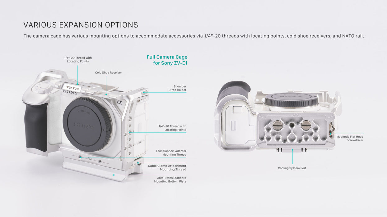 Tilta Full Camera Cage for Sony ZV-E1 - Black