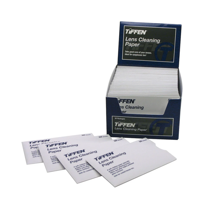 Tiffen Lens Cleaning Paper, 2.75 x 4.5" - 1 Envelope with 50 Sheets