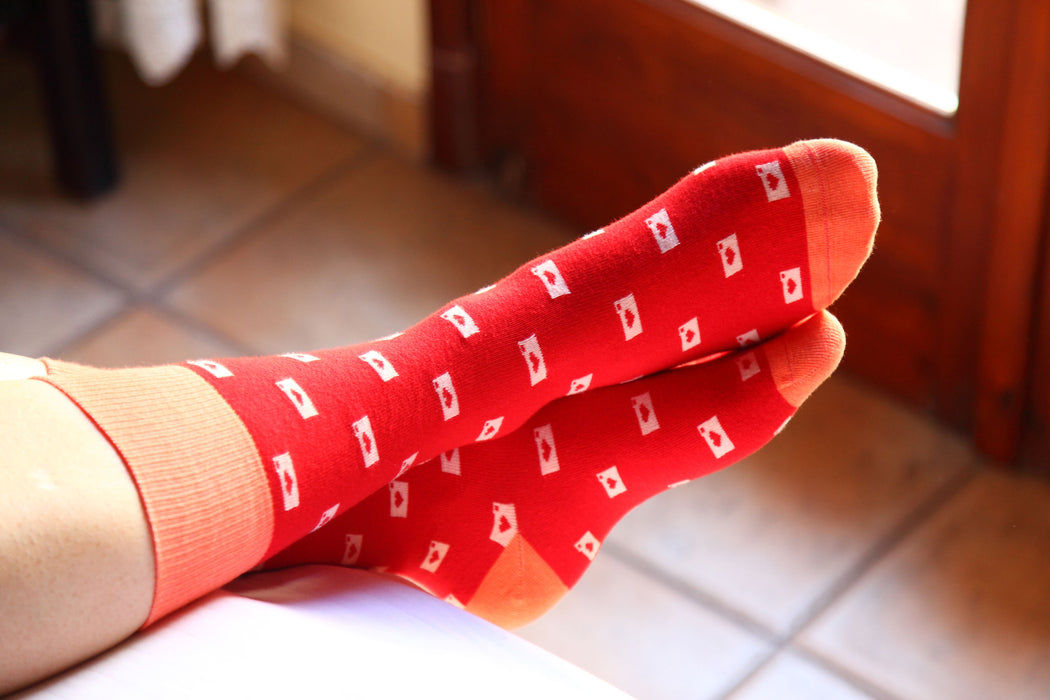Photolove Socks - Infrared Red