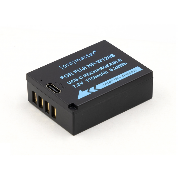 ProMaster Li-ion Battery for Fuji NP-W126s with USB-C Charging