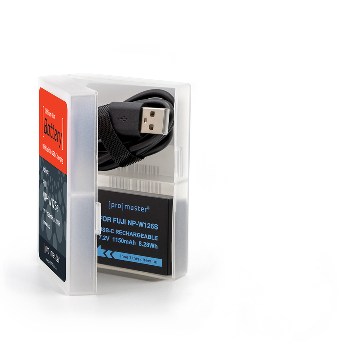 ProMaster Li-ion Battery for Fuji NP-W126s with USB-C Charging