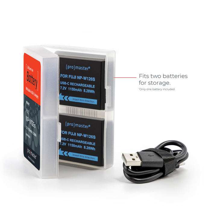 ProMaster Li-ion Battery for Fuji NP-W126s with USB-C Charging