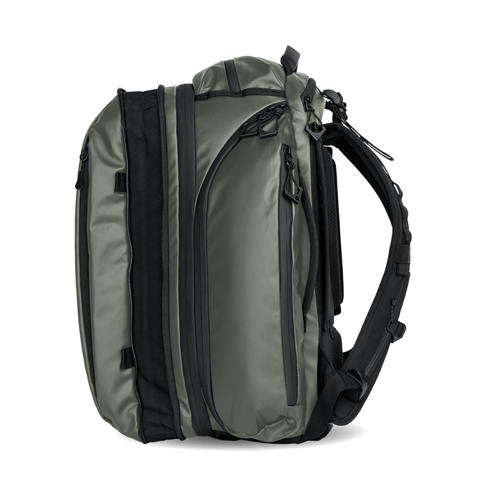 Wandrd Transit Travel 45L Backpack with Essential+ Camera Cube Bundle - Wasatch Green