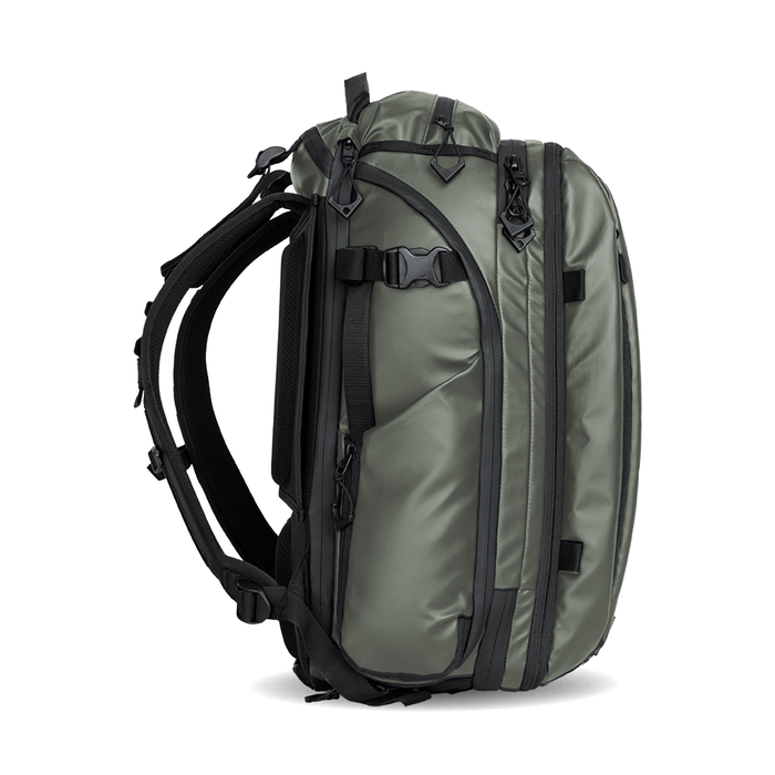 Wandrd Transit Travel 45L Backpack with Essential+ Camera Cube Bundle - Wasatch Green