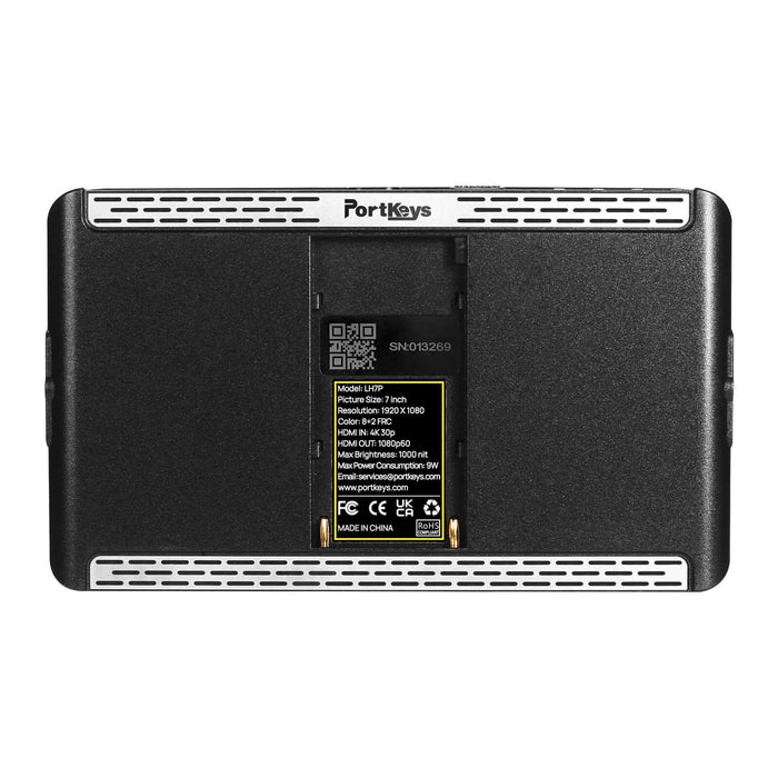 Portkeys LH7P 7" High-Bright Touchscreen Monitor with Wireless Control - Black