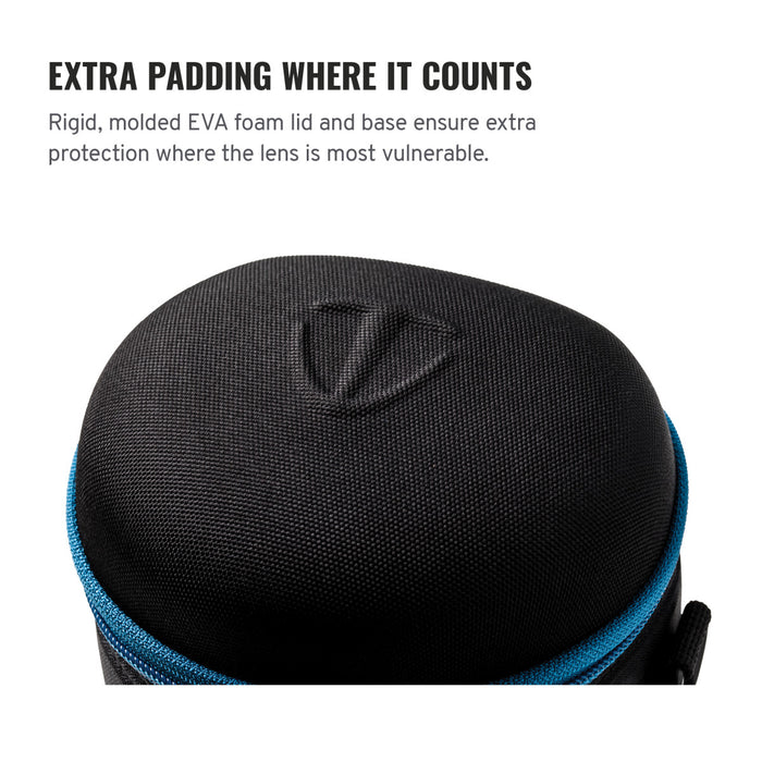 Tenba Soft Molded EVA Lens Capsule with Extra Padding, 9 x 4.8" - Black