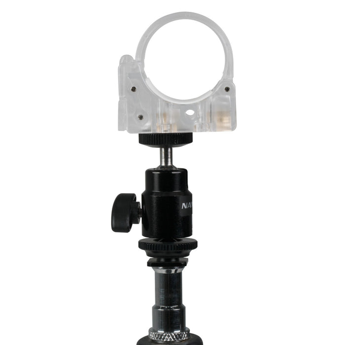 Nanlite Pavotube Transparent Polycarbonate Clip with Mini Ball Head