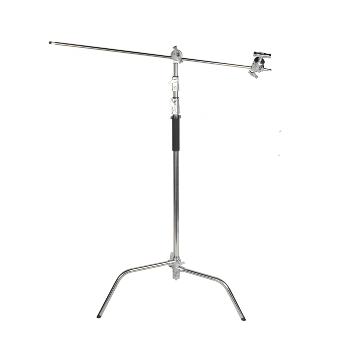 Sirui C-STAND-01 C-Stand with Grip Head and Boom Arm, 59.1" to 126" - Chrome