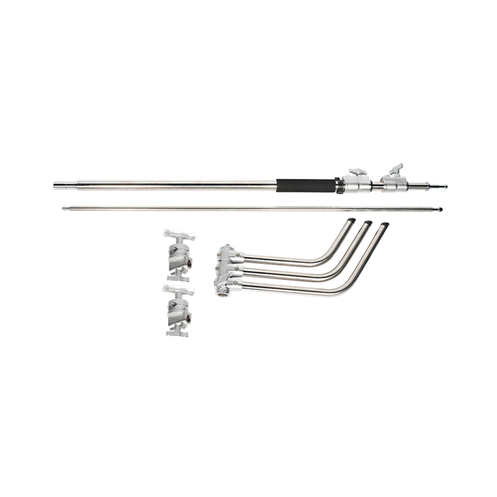 Sirui C-STAND-01 C-Stand with Grip Head and Boom Arm, 59.1" to 126" - Chrome