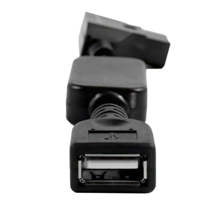 Kondor Blue D-Tap to 5V USB Female Converter Cable for Gold Mount/V-Mount Battery, 6" - Raven Black
