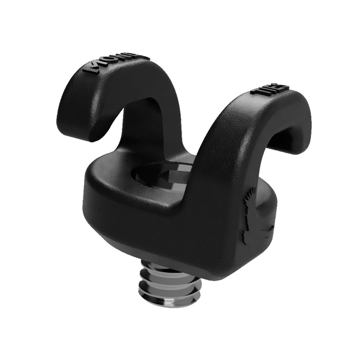 Kondor Blue Mondo Ties Cable Management Clips (1/4"-20), 10-Pack - Raven Black