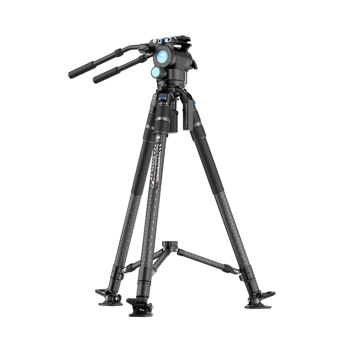 Sirui SVS75 Rapid-System One-Step Height Adjustment Carbon Fiber Tripod with SVH15 Video Fluid Head