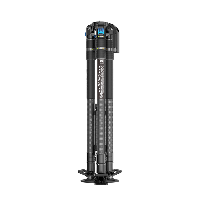 Sirui SVS75 Rapid-System One-Step Height Adjustment Carbon Fiber Tripod with SVH15 Video Fluid Head