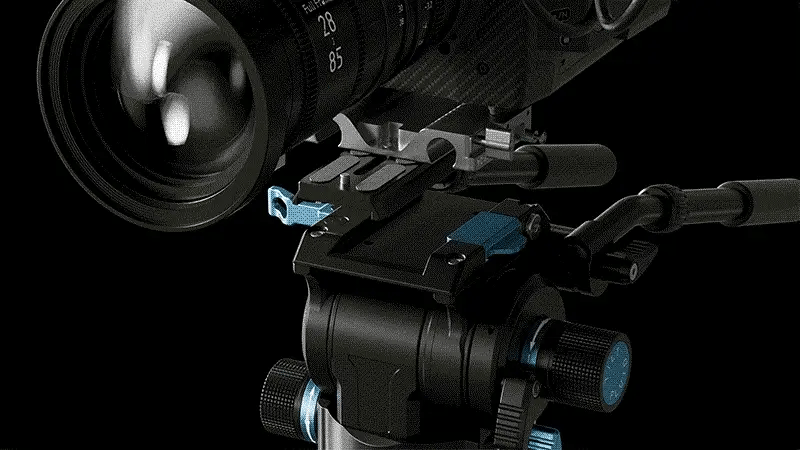 Sirui SVS75 Rapid-System One-Step Height Adjustment Carbon Fiber Tripod with SVH15 Video Fluid Head