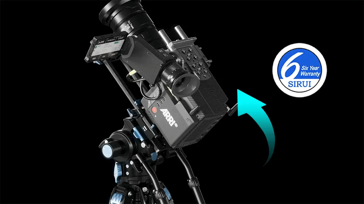 Sirui SVS75 Rapid-System One-Step Height Adjustment Carbon Fiber Tripod with SVH15 Video Fluid Head