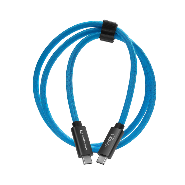 Kondor Blue Thunderbolt 4 USB-C Cable, 3ft - Kondor Blue