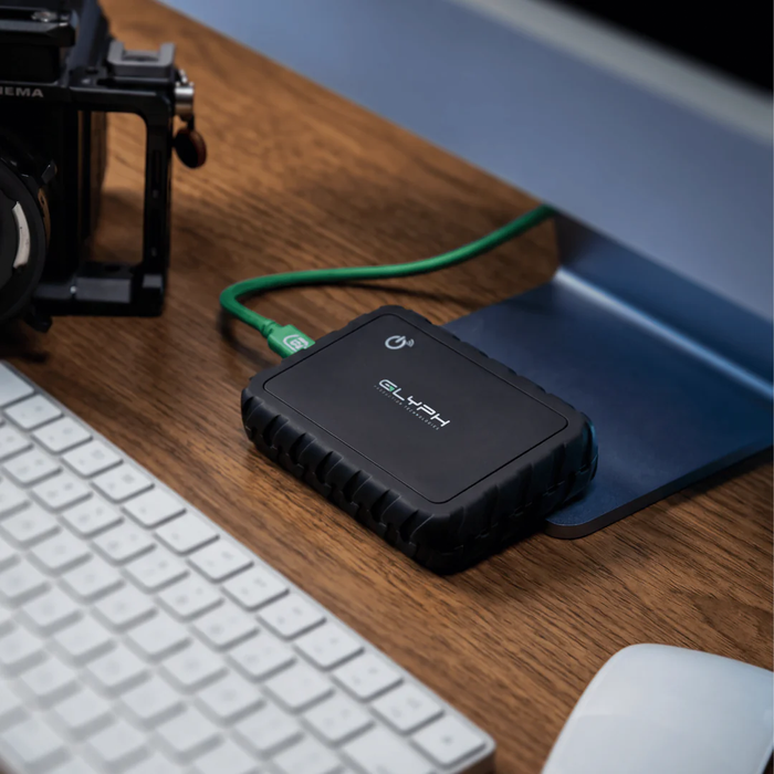 Glyph Technologies 8TB Atom EX80 High-Intensity USB4 80Gbps NVMe Portable External SSD with Location Track