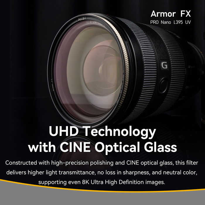 NiSi 40.5mm Armor FX PRO Nano L395 UV Protection Filter