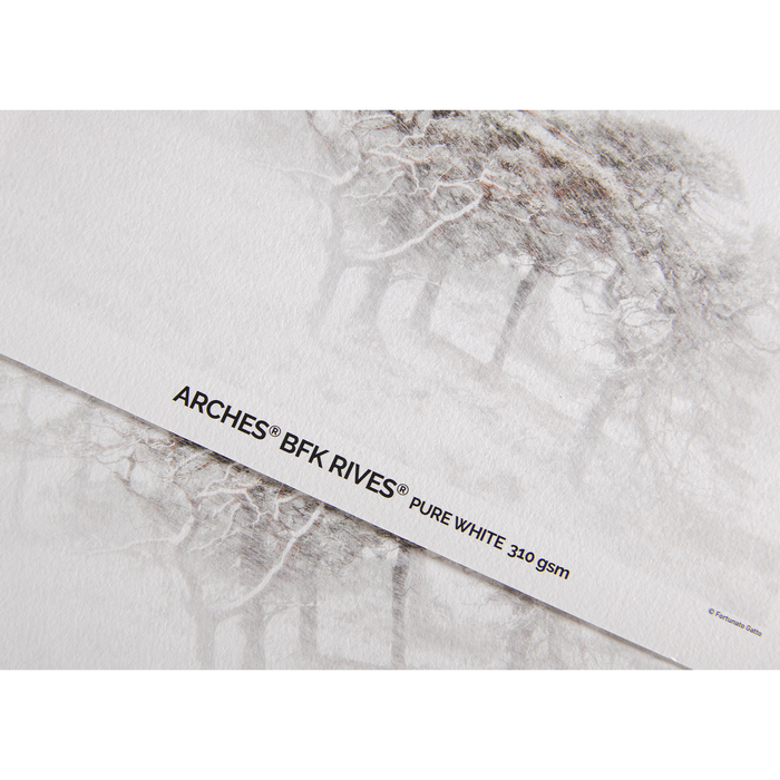 Canson Infinity ARCHES BFK Rives Pure White Matte Inkjet Paper, 310 gsm, 13 x 19" - 25 Sheets