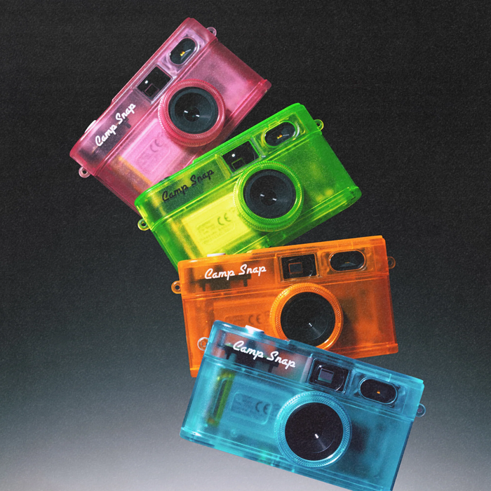 Camp Snap 2 Screen-Free Digital Camera - Tangerine Drift (Transparent)