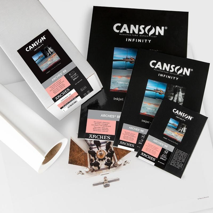 Canson Infinity ARCHES 88 Matte Inkjet Paper, 310 gsm, 24" x 39' - Roll