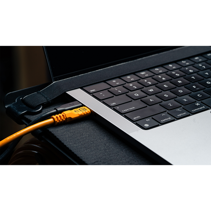 Tether Tools TetherPro Optima 10G USB-C Cable, 6' (1.8m) - High-Visibility Orange