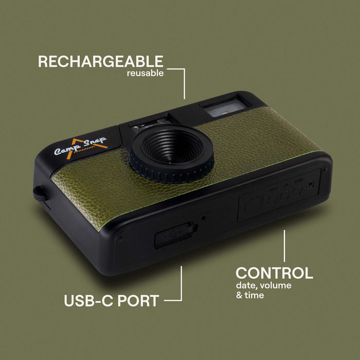 Camp Snap Screen-Free Digital Camera - Forest Green