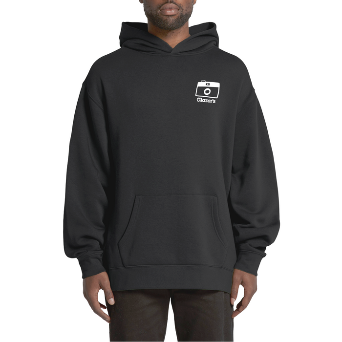 Glazer's Camera Collage Hoodie Black - XL