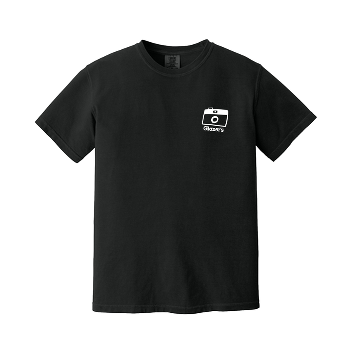 Glazer's Camera Collage T-Shirt Black - Large