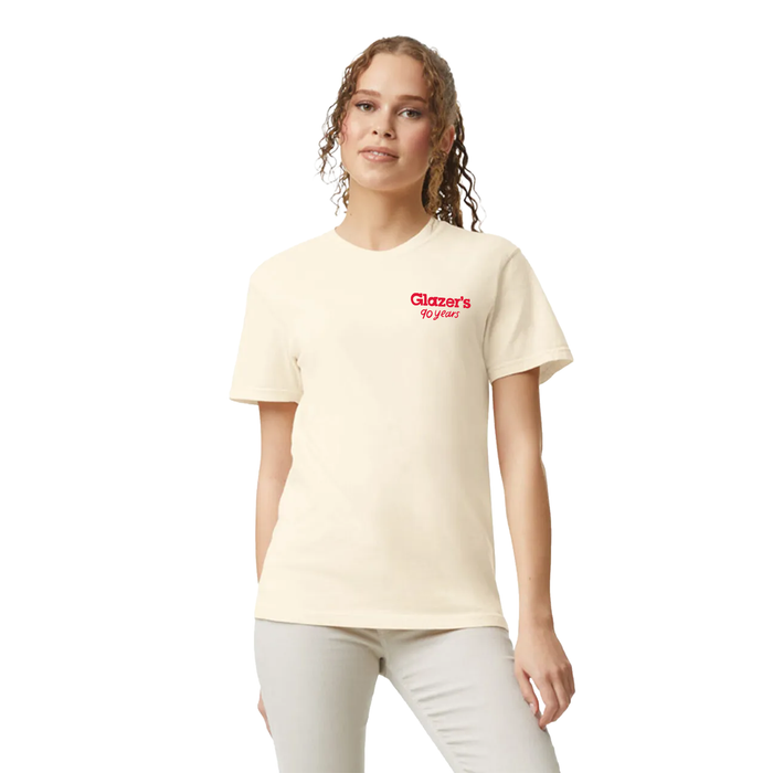Glazer's Camera Collage T-Shirt Ivory - XL