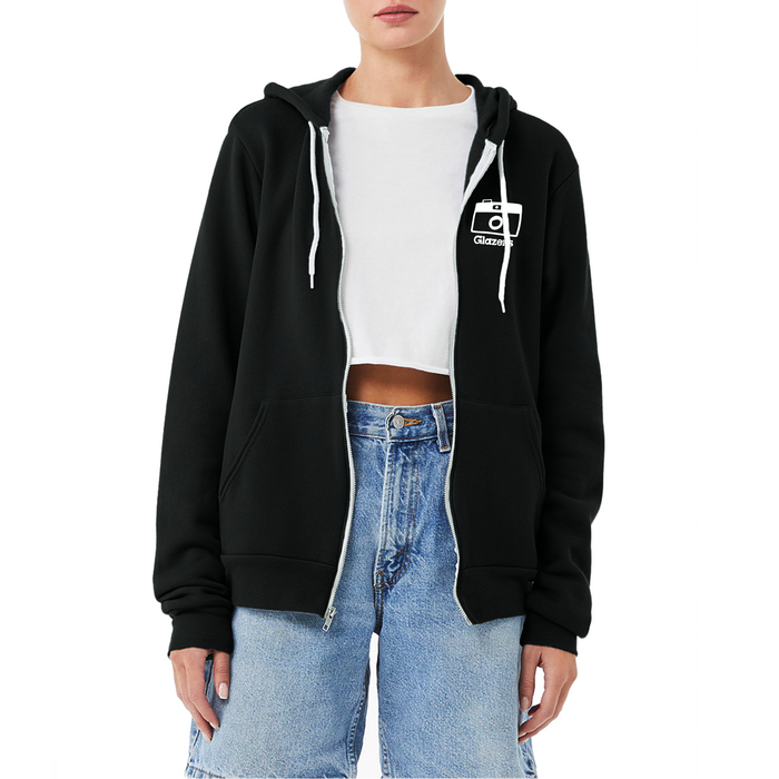 Glazer's Camera Collage Hoodie Full-Zip Black - XL
