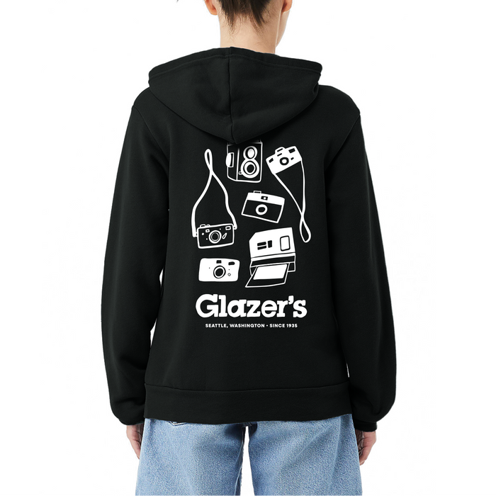 Glazer's Camera Collage Hoodie Full-Zip Black - XL