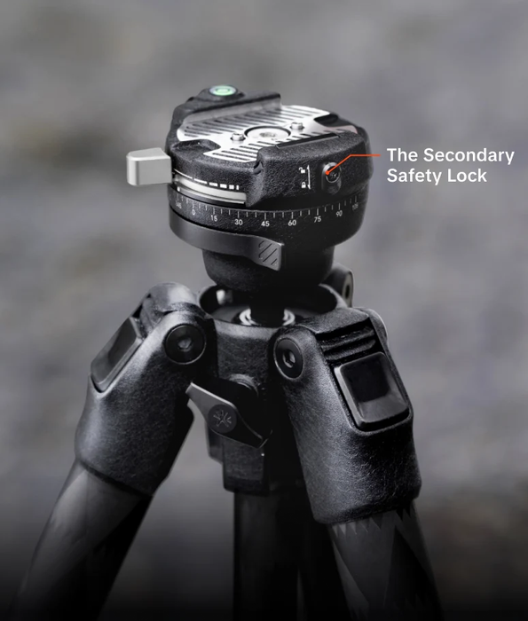 PGYTECH ZiPod Travel Carbon Fiber Tripod with Ballhead - Glacier Silver