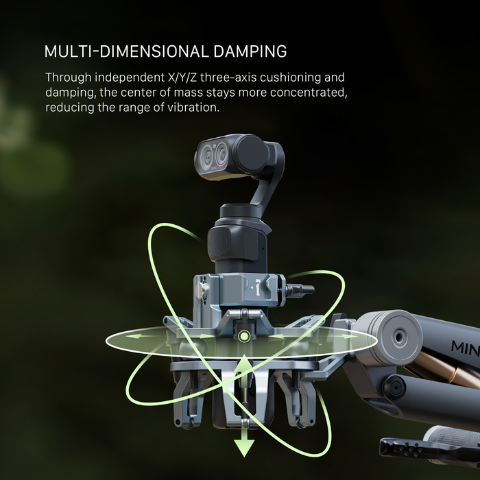 Tilta Shock Absorbing Head for Hydra Alien Mini (Luna) - Titanium Gray