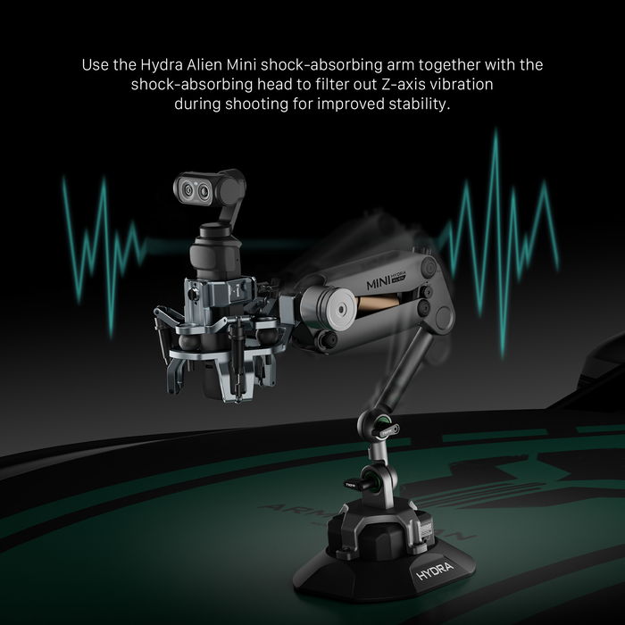 Tilta Shock Absorbing Head for Hydra Alien Mini (Luna) - Titanium Gray