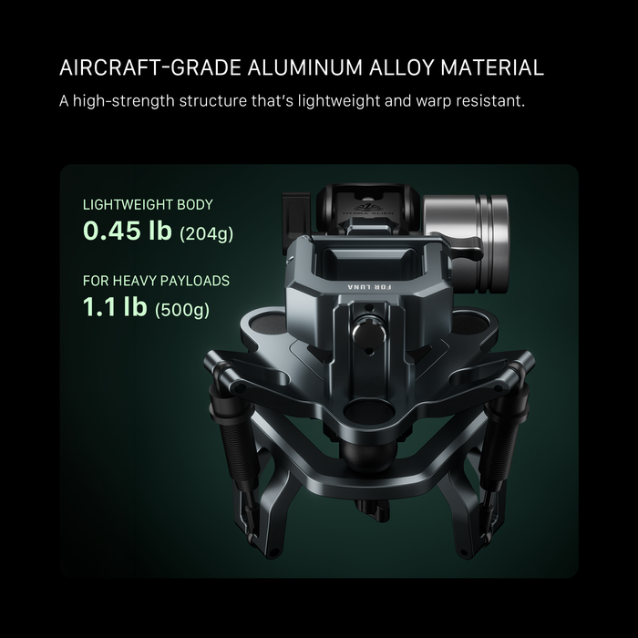 Tilta Shock Absorbing Head for Hydra Alien Mini (Luna) - Titanium Gray