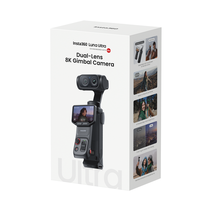 Insta360 Luna Ultra 8K Gimbal Camera Creator Bundle - Stellar White